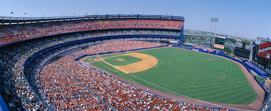 Athlete Photograph - Shea Stadium, Ny Mets V. Sf Giants, New #3 by Panoramic Images