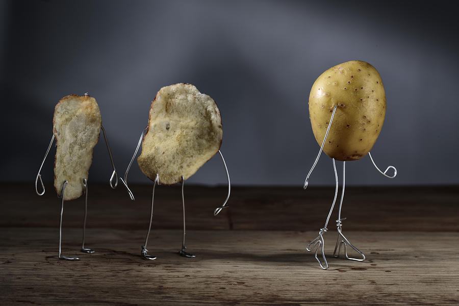 Potato Photograph - Simple Things - Potatoes #3 by Nailia Schwarz