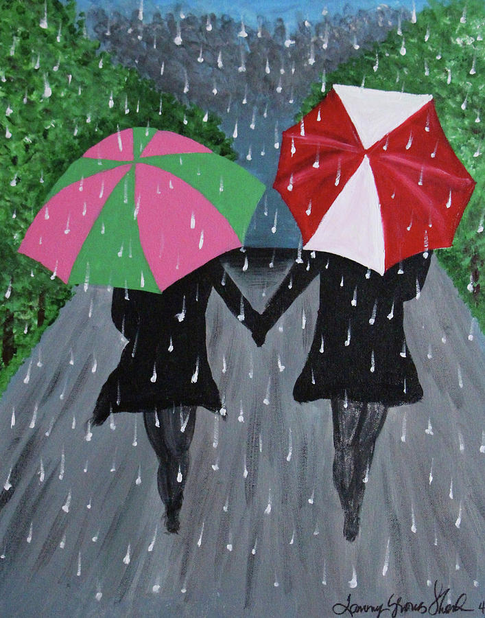 Memphis Painting - Sisterly Love #4 by Tammy Groves Thornton