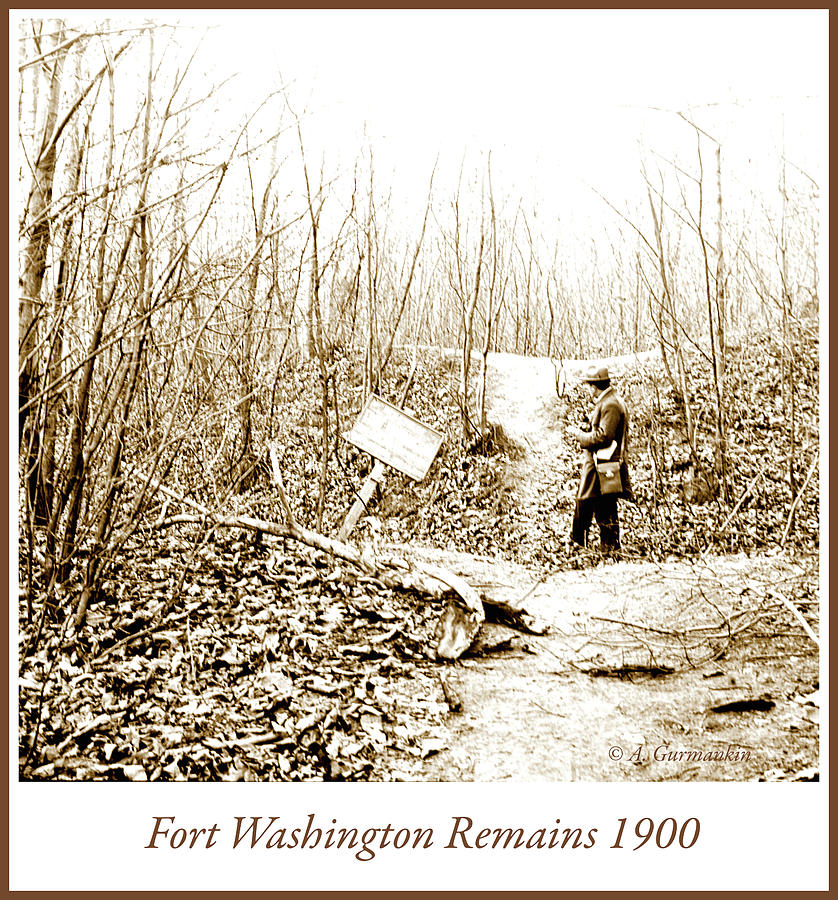 Site of Fort Washington Remains, 1900, Vintage Photograph #3 Photograph by A Macarthur Gurmankin
