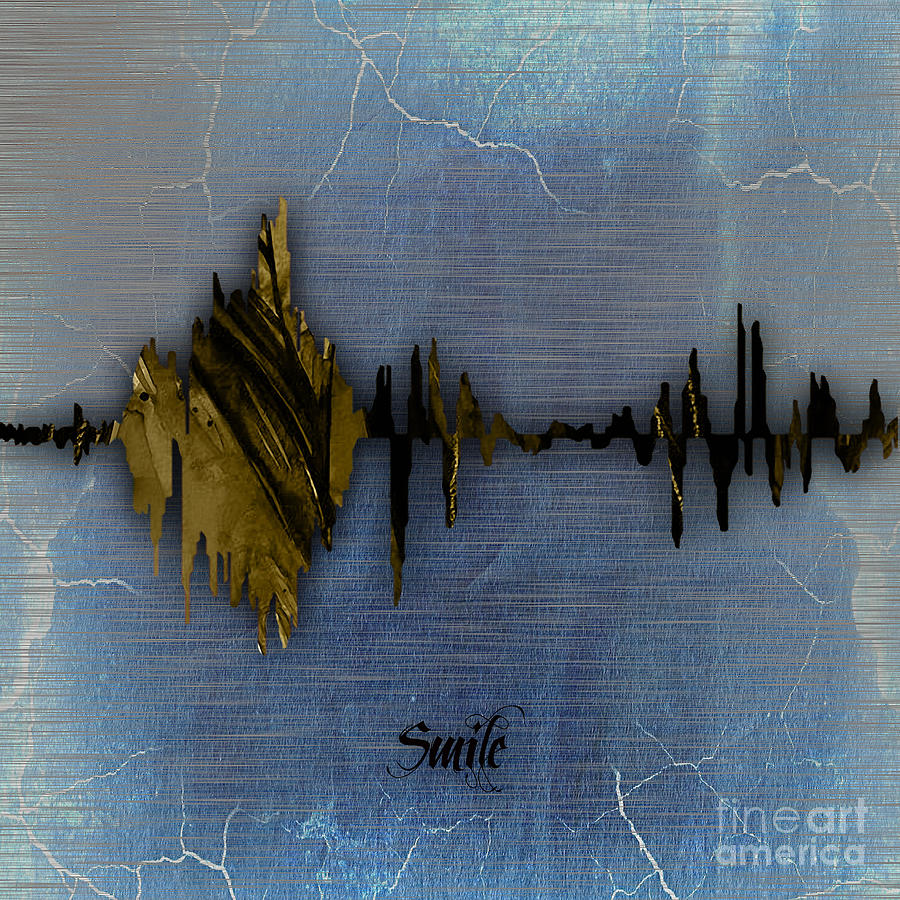 Smile Sound Wave #2 Mixed Media by Marvin Blaine