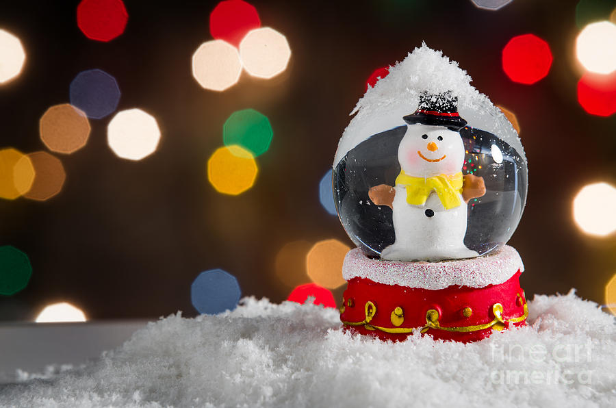 Christmas Photograph - Snow Globe #3 by Carlos Caetano
