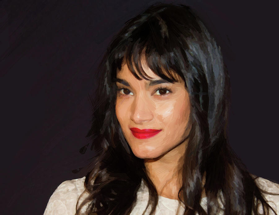 Sofia Boutella Portrait Digital Art By Lilia Kosvintseva