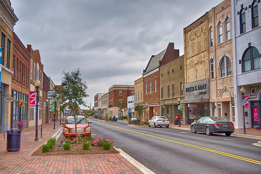 Spartanburg South Carolina City Skyline And Downtown Surrounding #3 Photograph by Alex Grichenko