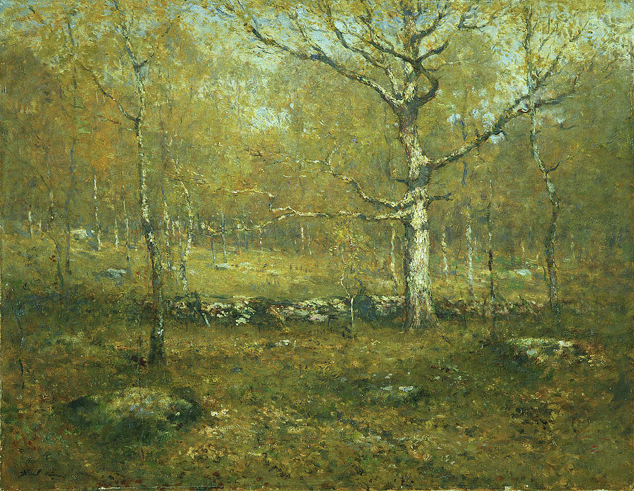 Nature Painting - Spring Woods #3 by Henry Ward Ranger