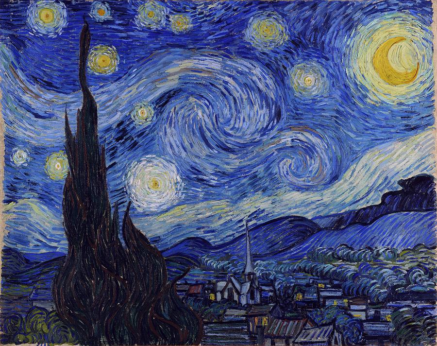 Vincent Van Gogh Painting - Starry Night by Van Gogh Vincent Van Gogh Painting - Starry Night by Van Gogh
