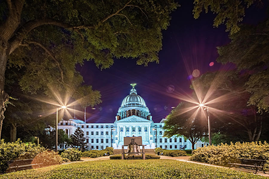 state of mississippi state capitol building in Jackson downtown #3 Photograph by Alex Grichenko