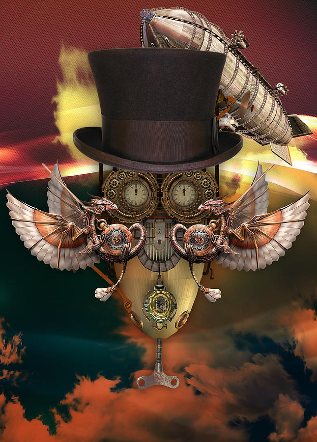 Steampunk Art #3 Mixed Media by Marvin Blaine