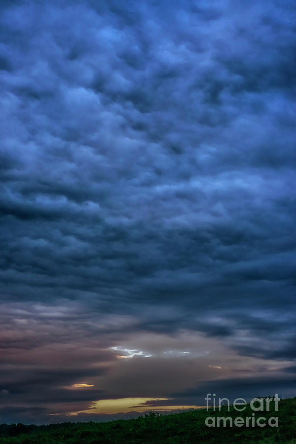 Nature Photograph - Storm Clouds at Sunset #3 by Thomas R Fletcher
