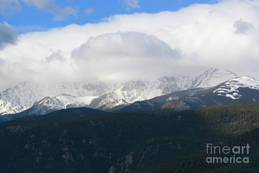 Storm Clouds on Pikes Peak Colorado #3 Photograph by Steven Krull
