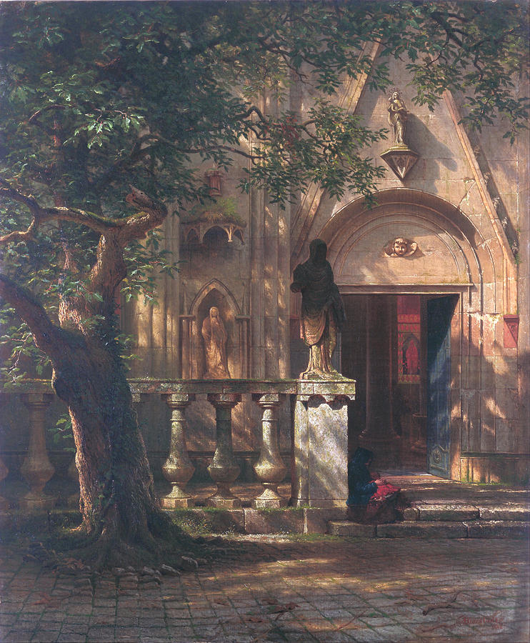 Sunlight And Shadow #3 Painting by Albert Bierstadt