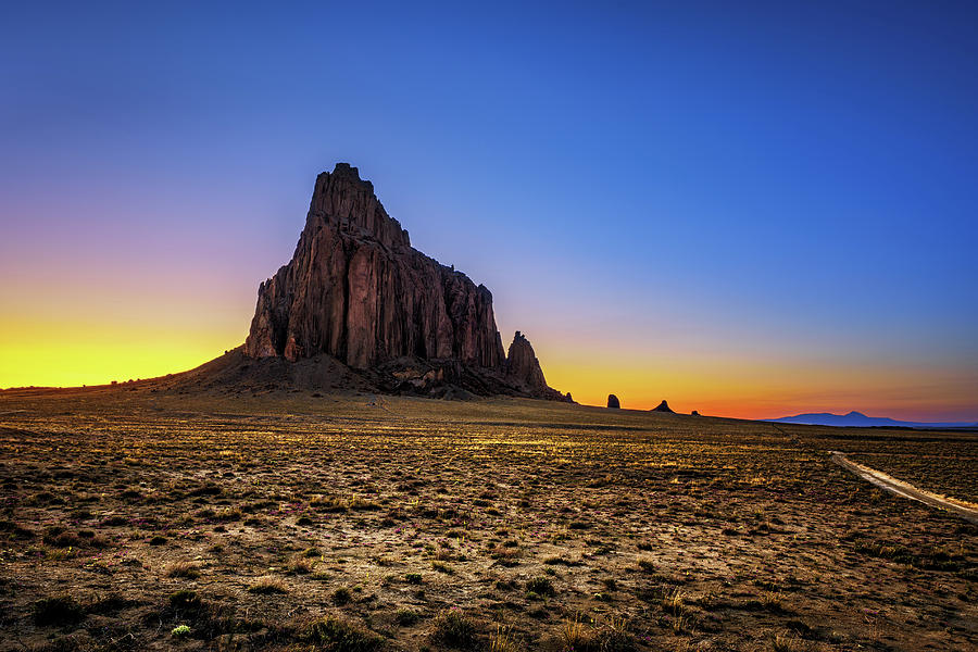 Sunset above Shiprock in New Mexico Photograph by Miroslav Liska - Fine ...