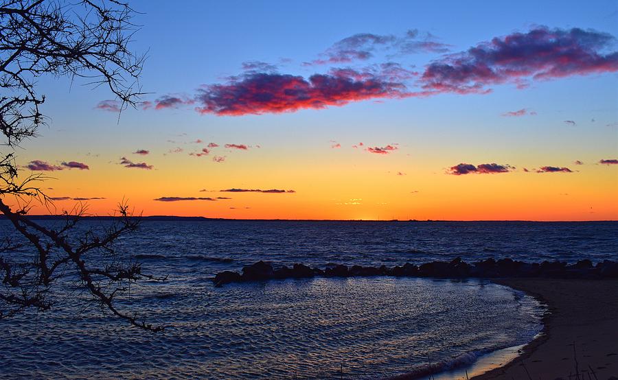 Sunset At Sandy Hook Nj Photograph By Jean C Rosario Fine Art America