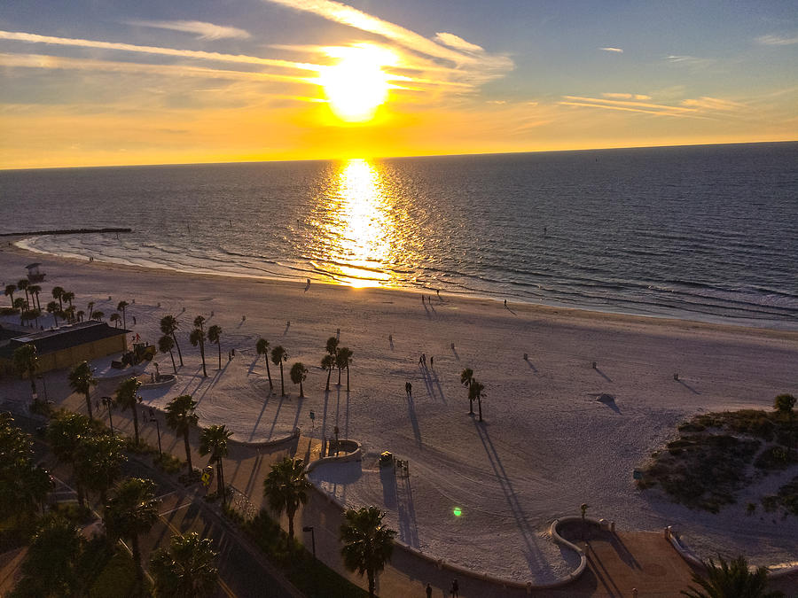 Sunset on Clearwater Beach Photograph by Anna Bryukhanova - Fine Art ...