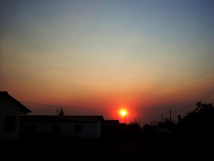 Sunset Photograph - Sunset #3 by Tawonga  Phiri
