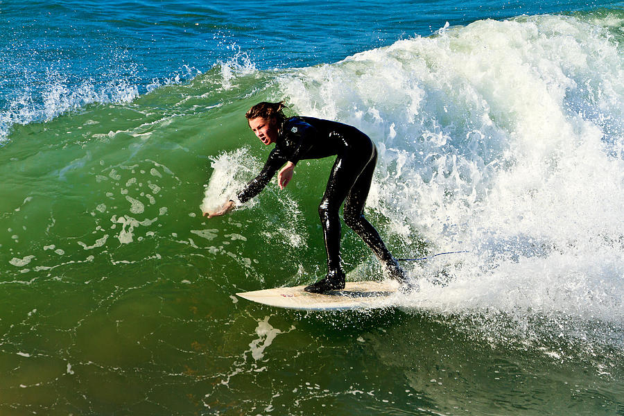 Surfing in Oceanside #3 Photograph by Ben Graham