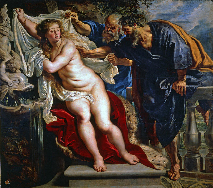 Susanna and the Elders #5 Painting by Peter Paul Rubens