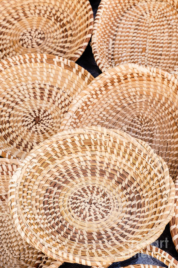 Sweetgrass Baskets At The Charleston City Market Photograph