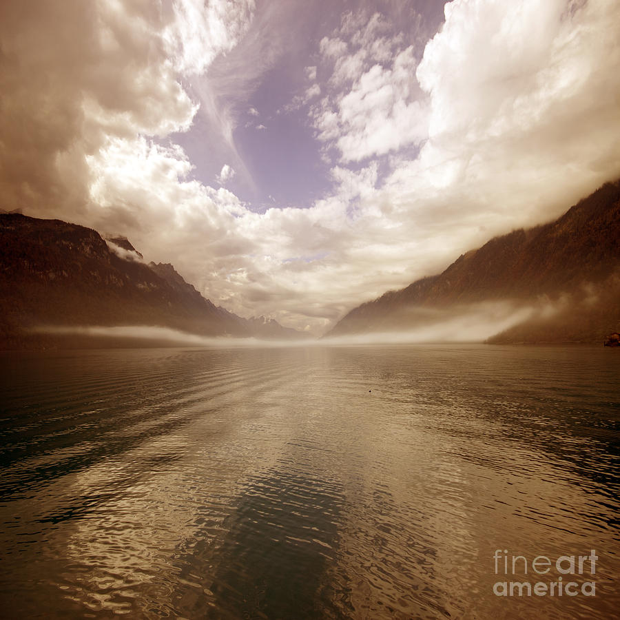 Swiss lake #3 Photograph by Ang El