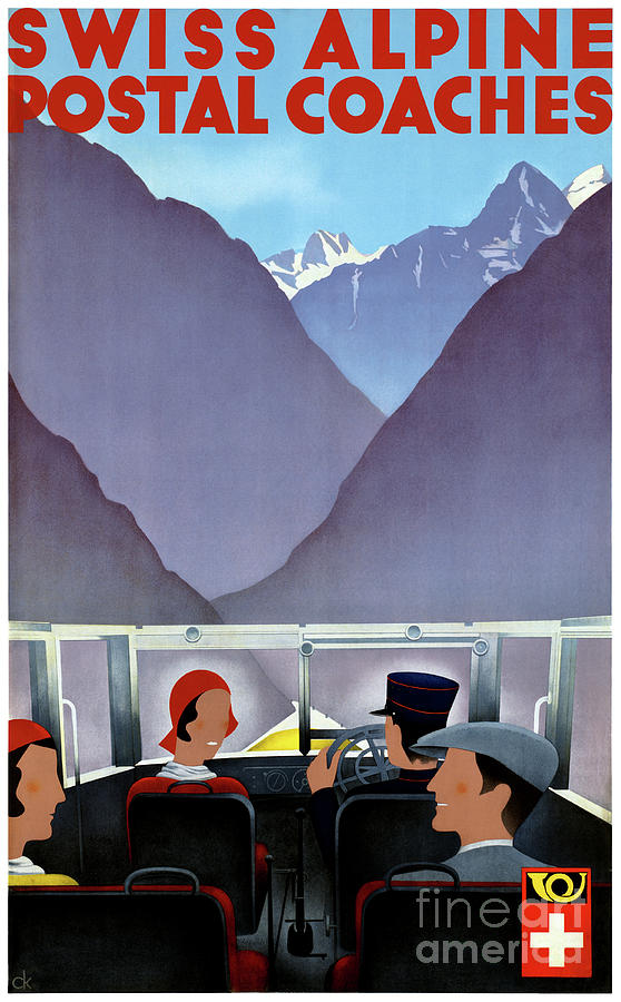 Vintage Mixed Media - Switzerland Vintage Travel Poster Restored #3 by Vintage Treasure