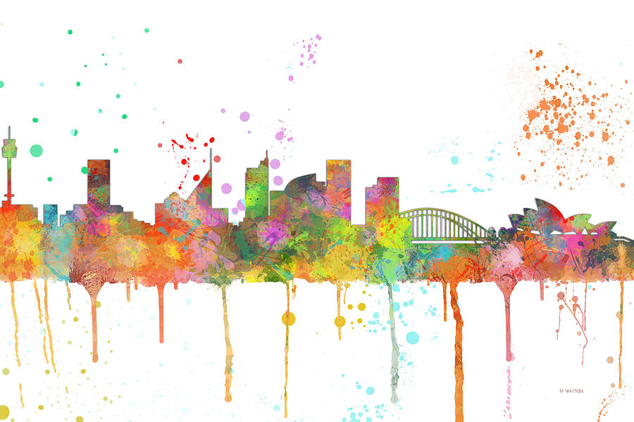 Sydney Australia Skyline #3 Digital Art by Marlene Watson