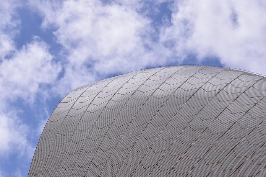 Architecture Photograph - Sydney Opera House Roof Detail by Sandy Taylor