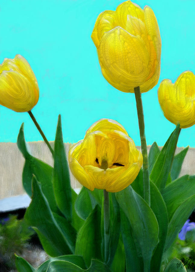 Tantalizing Tulips #3 Digital Art by Bruce Nutting