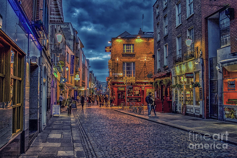 Temple Bar in Dublin  Photograph by Patricia Hofmeester