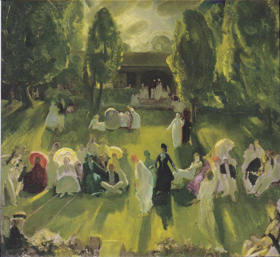 Tennis At Newport #3 Photograph by George Bellows