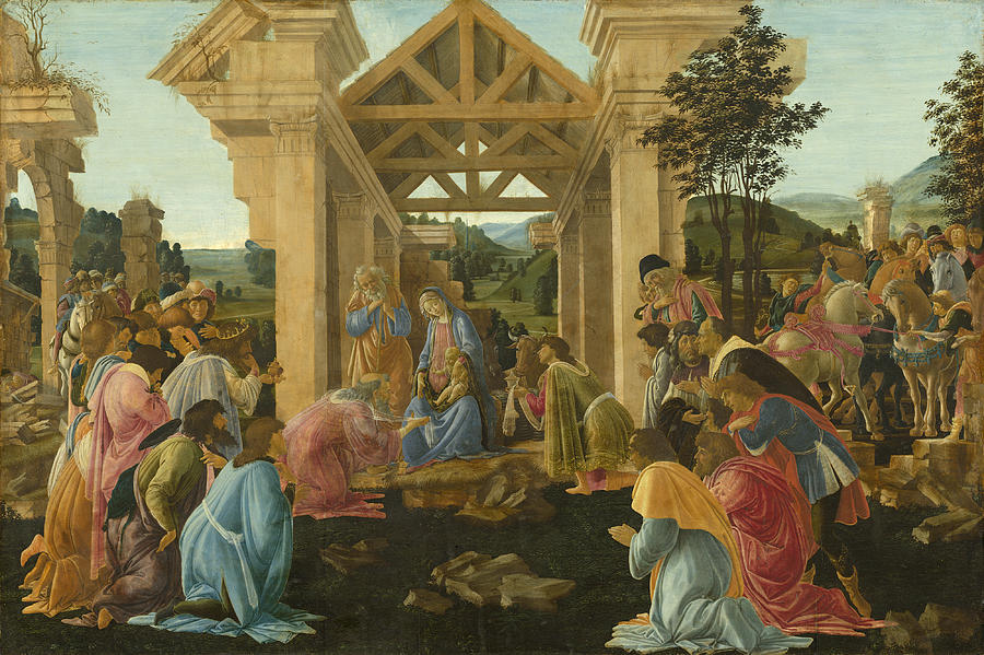 The Adoration Of The Magi #3 Painting by Sandro Botticelli