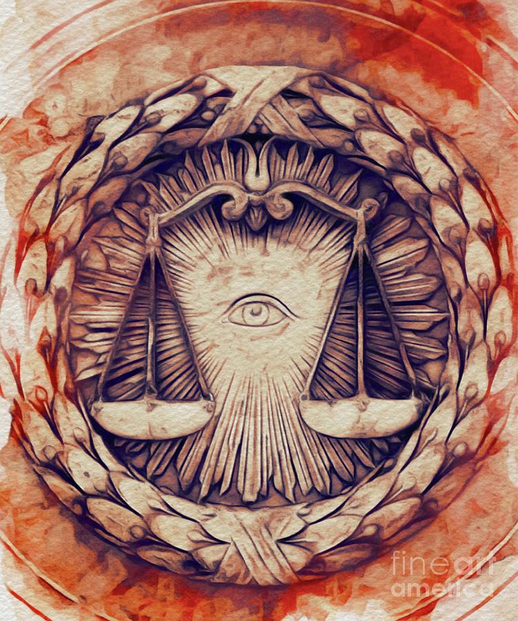 The All-Seeing Eye #3 Painting by Esoterica Art Agency