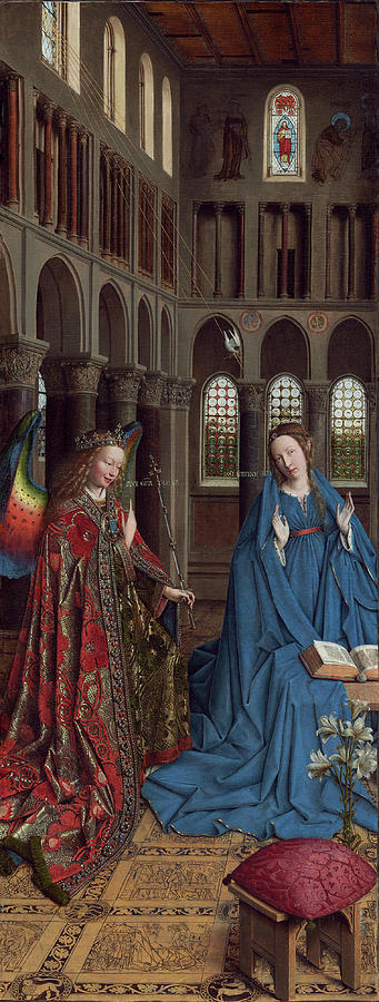 The Annunciation #3 Painting by Jan van Eyck