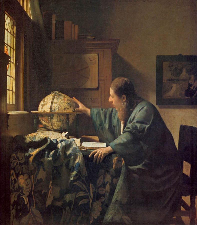The Astronomer #3 Painting by Johannes Vermeer