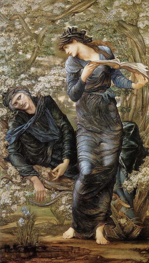 The Beguiling of Merlin, from 1874 Painting by Edward Burne-Jones