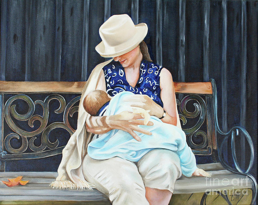 The Bench Painting by Daniela Easter