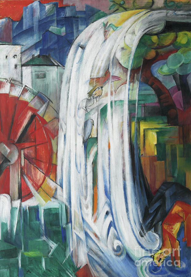 The Bewitched Mill Painting by Franz Marc