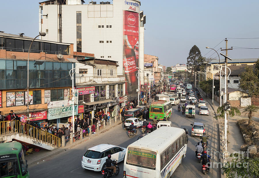 The chaotic streets of Kathmandu in Nepal #3 Photograph by Didier Marti