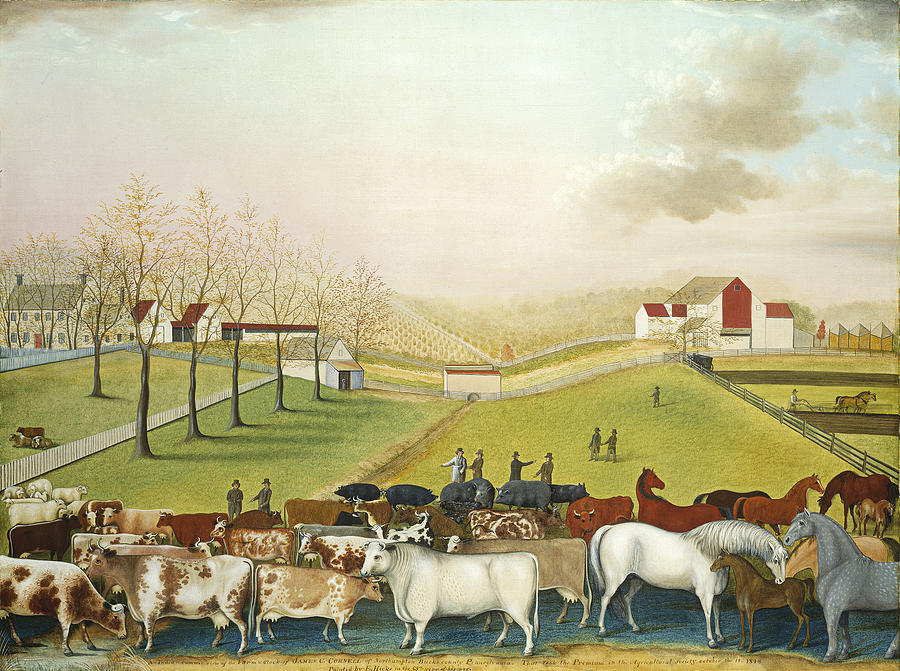 The Cornell Farm #3 Painting by Edward Hicks