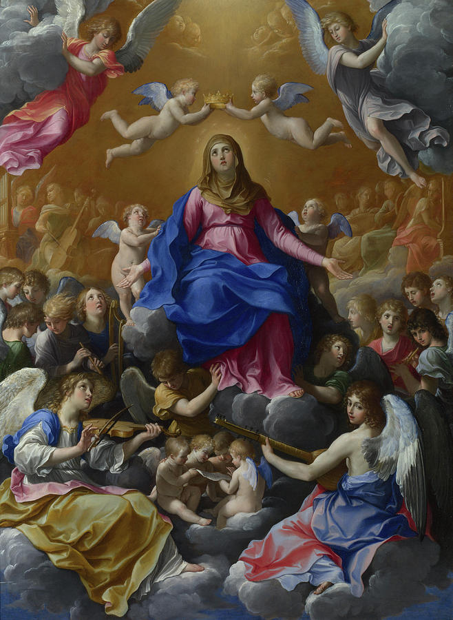 The Coronation of the Virgin Painting by Guido Reni - Fine Art America