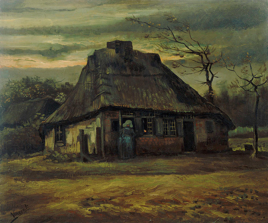 The Cottage #3 Painting by Vincent van Gogh