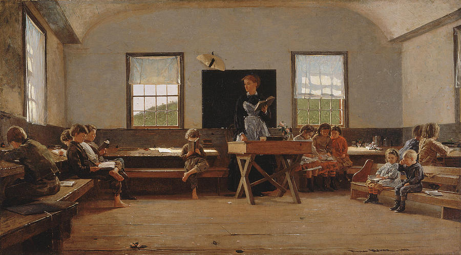 The Country School #3 Painting by Winslow Homer