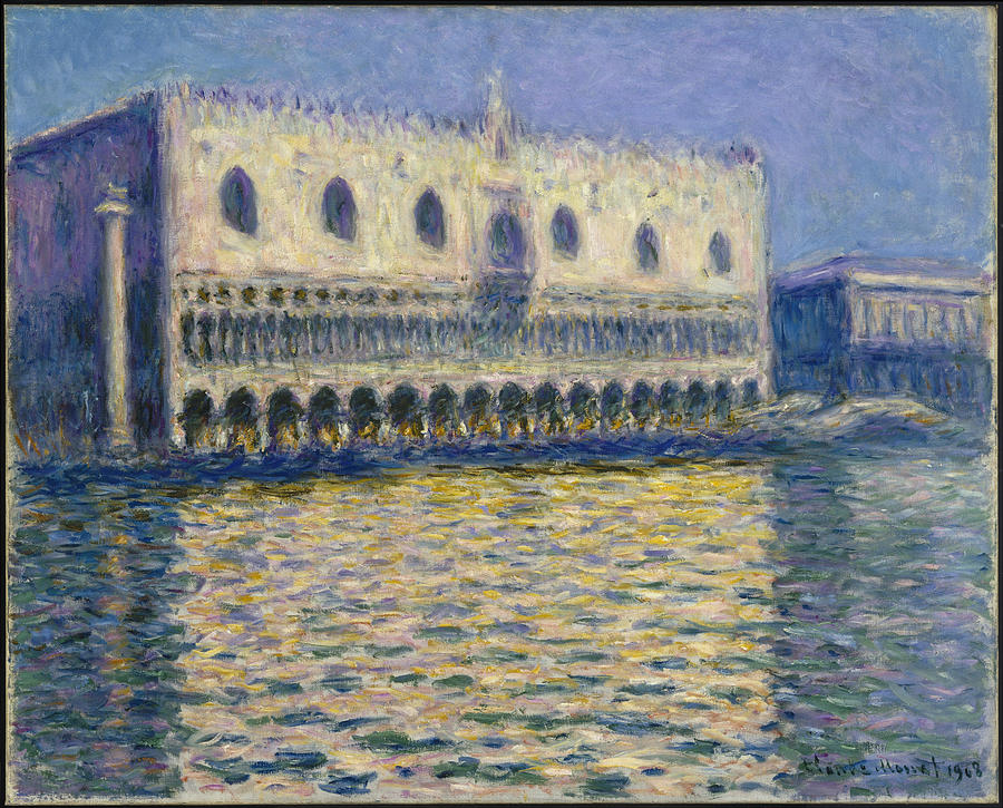 The Doges Palace #3 Painting by Claude Monet