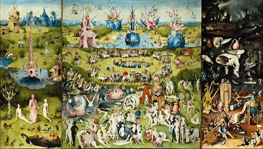 Hieronymus Bosch Painting - The Garden Of Earthly Delights  #3 by Hieronymus Bosch