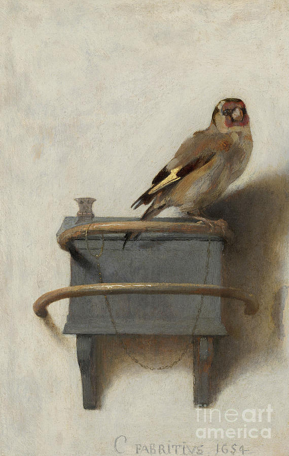 The Goldfinch Painting - The Goldfinch by Carel Fabritius