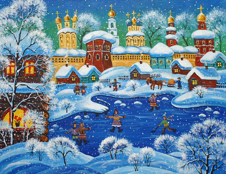 Winter Painting - The icering #3 by Maria Podverbnaya