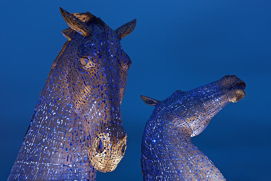 The Kelpies #3 Photograph by Stephen Taylor
