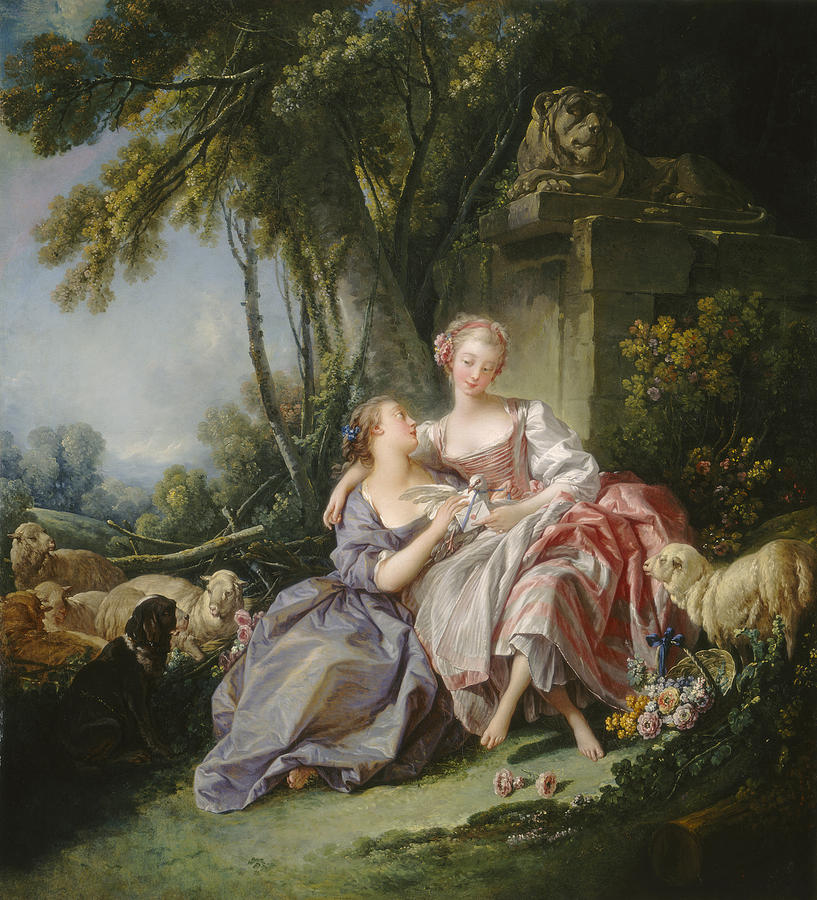 The Love Letter #4 Painting by Francois Boucher