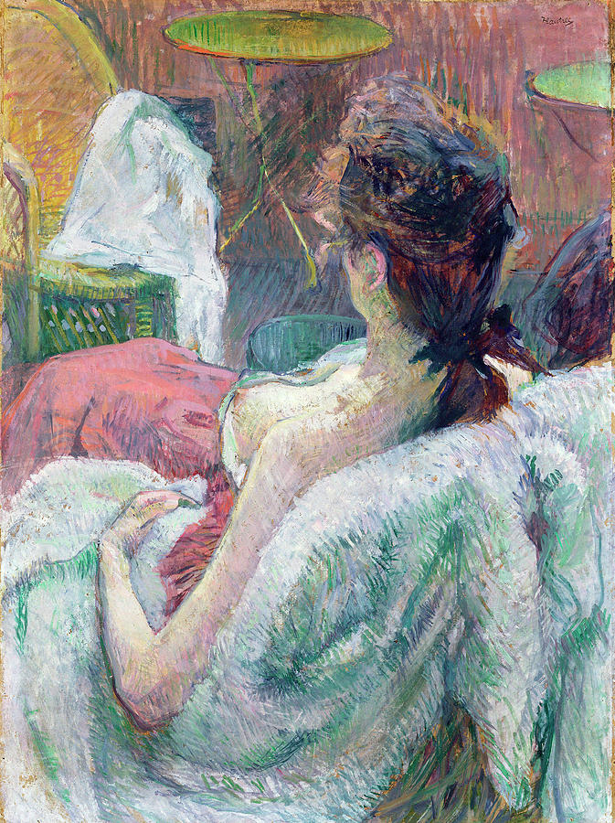The Model Resting #1 Painting by Henri de Toulouse-Lautrec