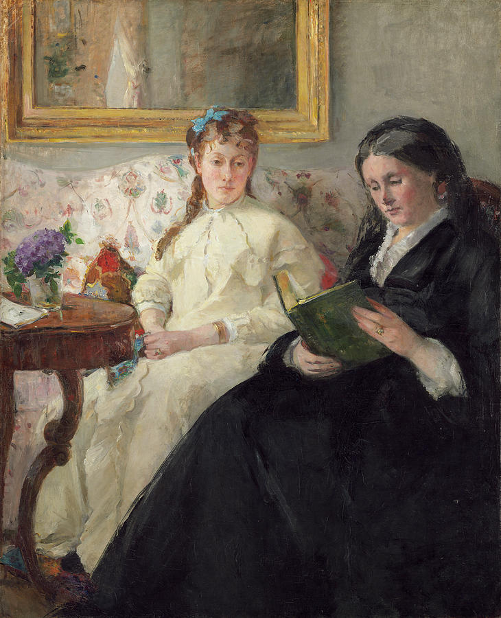Berthe Morisot Painting - The Mother and Sister of the Artist #3 by Berthe Morisot
