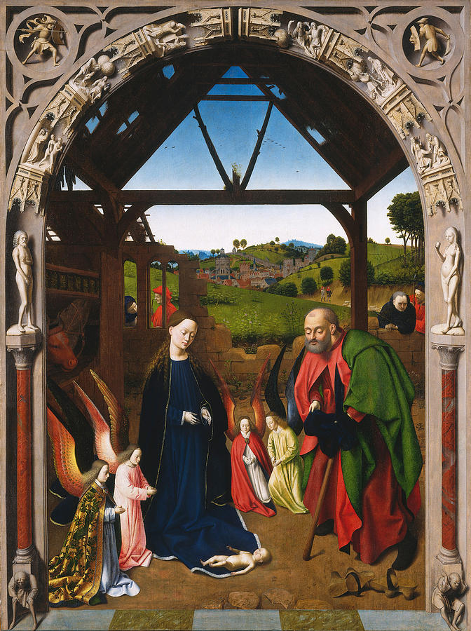 The Nativity #4 Painting by Petrus Christus